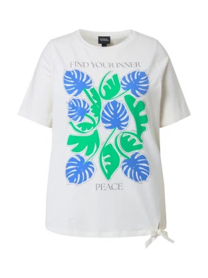 Foto van product Ulla Popken Shirt azuur / zilvergrijs / lichtgroen / offwhite