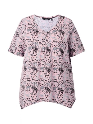 Foto van product Ulla Popken Shirt basaltgrijs / donkerlila / rosa