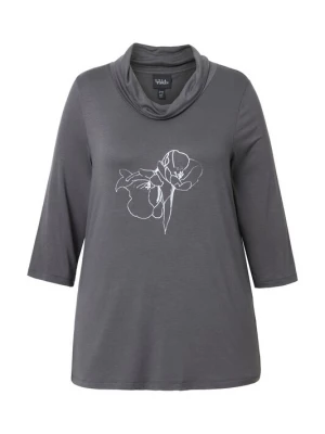 Foto van product Ulla Popken Shirt basaltgrijs / wit