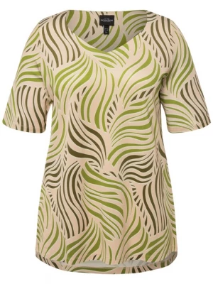 Foto van product Ulla Popken Shirt beige / bruin / groen