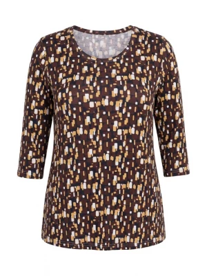 Foto van product Ulla Popken Shirt beige / bruin / wit