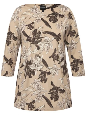 Foto van product Ulla Popken Shirt beige / donkerbruin / wit