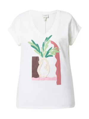 Foto van product Ulla Popken Shirt beige / groen / rosa / offwhite