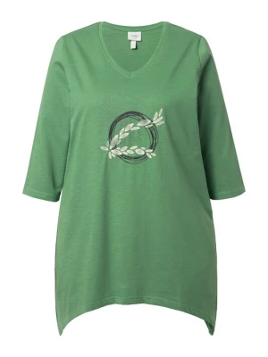 Foto van product Ulla Popken Shirt beige / groen / zwart