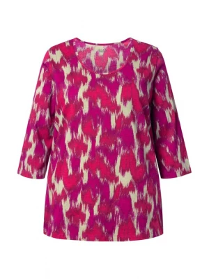 Foto van product Ulla Popken Shirt beige / pink / rood