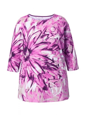 Foto van product Ulla Popken Shirt bessen / pastellila / wit