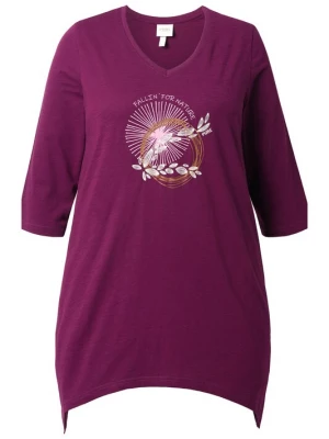 Foto van product Ulla Popken Shirt bessen / wit gemêleerd