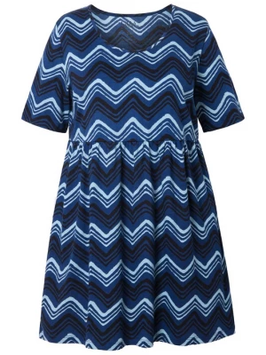 Foto van product Ulla Popken Shirt blauw / aqua / zwart