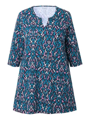 Foto van product Ulla Popken Shirt blauw / donkerblauw / pink / wit