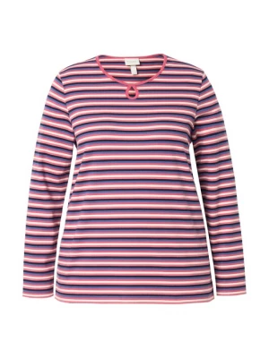 Foto van product Ulla Popken Shirt blauw / framboos / zwart / wit