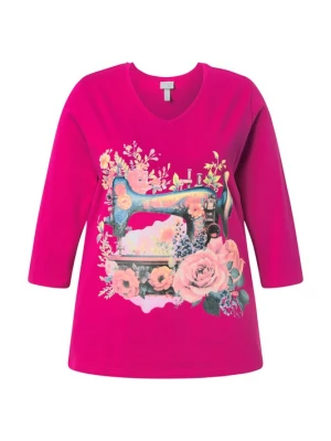 Foto van product Ulla Popken Shirt blauw / fuchsia / rosa