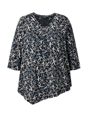 Foto van product Ulla Popken Shirt blauw / geel / zwart