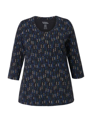 Foto van product Ulla Popken Shirt blauw / geel / zwart