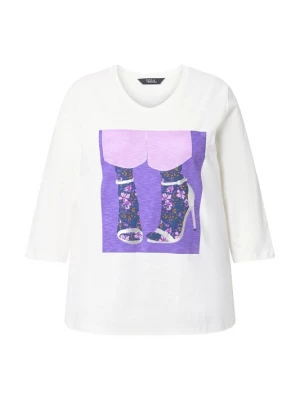 Foto van product Ulla Popken Shirt blauw gemêleerd / lila gemêleerd / oranje / offwhite