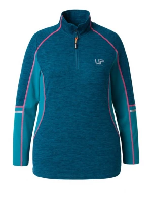 Foto van product Ulla Popken Shirt blauw gemêleerd / petrol / donkergroen / neonroze