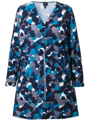 Foto van product Ulla Popken Shirt blauw / grijs / zwart / wit