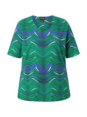 Foto van product Ulla Popken Shirt blauw / groen / donkergroen / wit