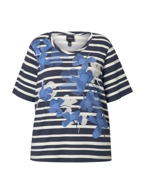 Foto van product Ulla Popken Shirt blauw / marine / wit