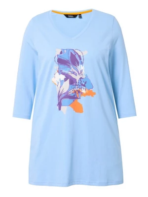 Foto van product Ulla Popken Shirt blauw / navy / lichtlila / oranje
