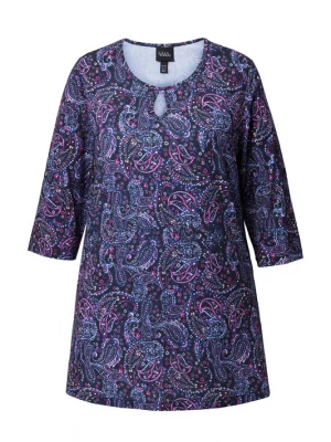 Foto van product Ulla Popken Shirt blauw / pink / zwart