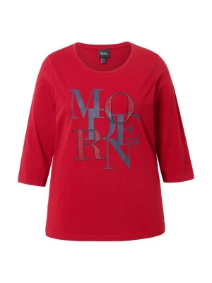 Foto van product Ulla Popken Shirt blauw / robijnrood