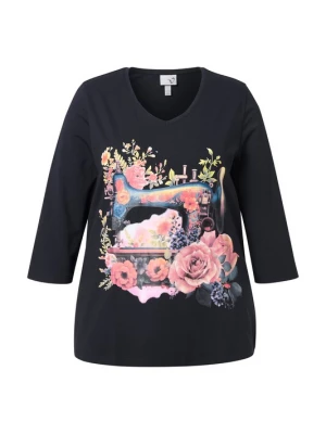 Foto van product Ulla Popken Shirt blauw / rosa / zwart