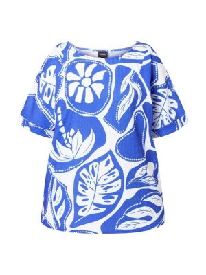 Foto van product Ulla Popken Shirt blauw / wit