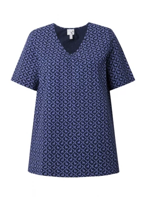 Foto van product Ulla Popken Shirt blauw / zwart