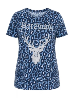 Foto van product Ulla Popken Shirt blauw / zwart / wit
