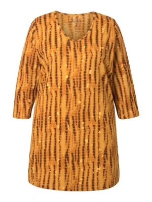 Foto van product Ulla Popken Shirt bruin / geel / mosterd