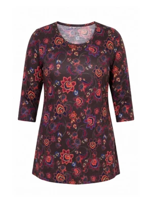 Foto van product Ulla Popken Shirt bruin / lila / rood