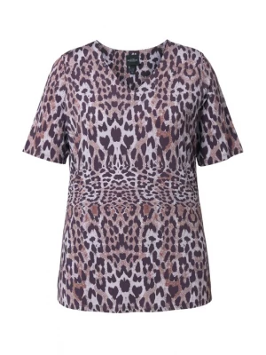 Foto van product Ulla Popken Shirt bruin / lila / zwart