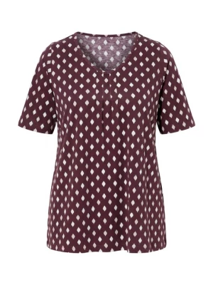 Foto van product Ulla Popken Shirt bruin / wit