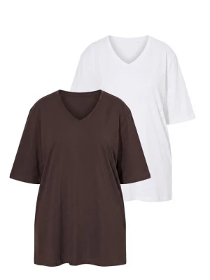 Foto van product Ulla Popken Shirt bruin / wit