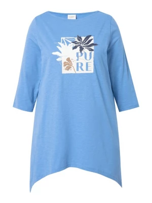 Foto van product Ulla Popken Shirt camel / blauw gemêleerd / zwart / zilver / wit