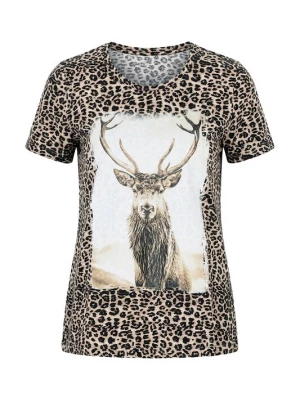 Foto van product Ulla Popken Shirt camel / offwhite