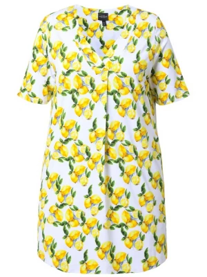 Foto van product Ulla Popken Shirt citroengeel / limoen / natuurwit
