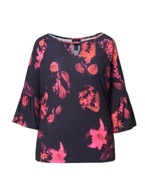 Foto van product Ulla Popken Shirt cranberry / zwart