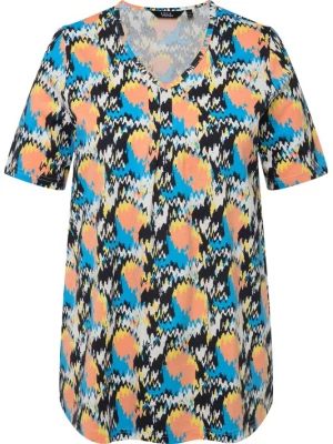 Foto van product Ulla Popken Shirt crème / blauw / marine / zalm roze