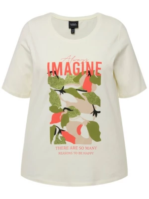 Foto van product Ulla Popken Shirt crème / groen / koraal