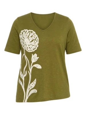 Foto van product Ulla Popken Shirt crème / olijfgroen