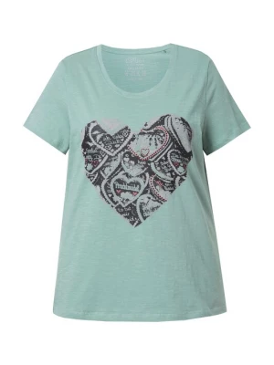 Foto van product Ulla Popken Shirt cyaan blauw / grijs