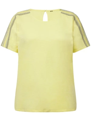 Foto van product Ulla Popken Shirt donkerblauw / lichtgeel / zwart