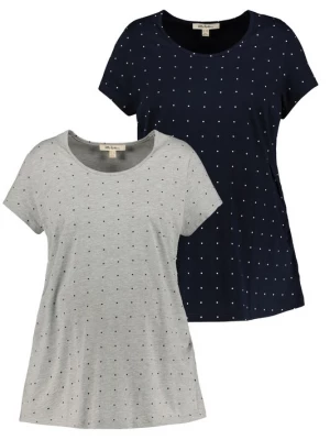 Foto van product Ulla Popken Shirt donkerblauw / lichtgrijs / zwart / wit