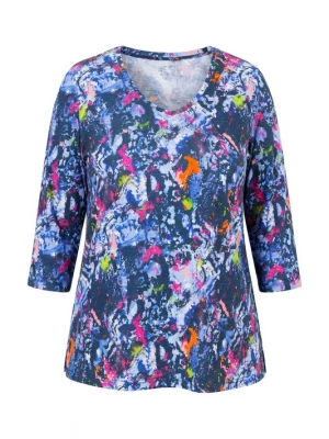 Foto van product Ulla Popken Shirt donkerblauw / lichtroze