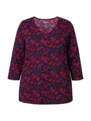 Foto van product Ulla Popken Shirt donkerblauw / lila / donkeroranje