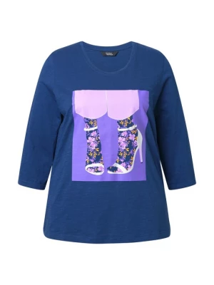 Foto van product Ulla Popken Shirt donkerblauw / lila / pink