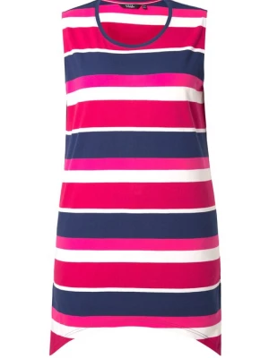 Foto van product Ulla Popken Shirt donkerblauw / pink / donkerroze / wit
