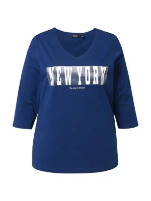 Foto van product Ulla Popken Shirt donkerblauw / wit