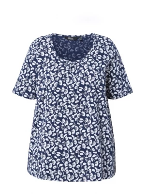 Foto van product Ulla Popken Shirt donkerblauw / wit
